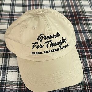 Beige Grounds For Thought Cap